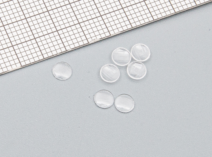 Комплект линз для фар (с рифлением) ФГ8-3711201-Б (4 мм), 8 шт