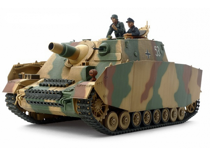 Сборная модель Самоходное орудие Sturmpanzer IV BRUMMBAR, поздняя версия  с 2 фигурами