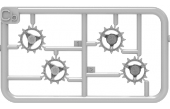 Сборная модель Pak 40/4 Selbstfahrlafette Rso Military