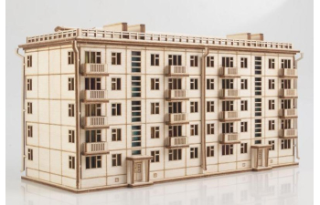 Сборная модель Хрущёвка пятиэтажный дом