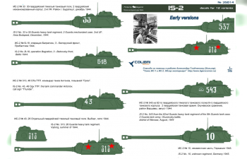 Декаль Is-2 early series