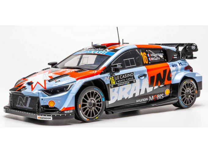 HYUNDAI i20 N WRC RALLY1 Team Shell mobis WRT №16 Rally Monte Carlo (2026) Adrien Fourmaux - Alexandre Coria