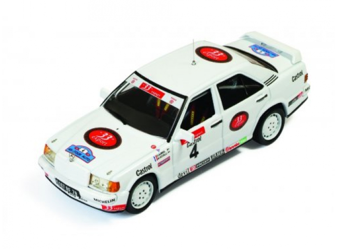 MERCEDES-BENZ 190E 2.3-16 4 D.Auriol-B.Occelli 2nd TOUR AUTO 1986, white