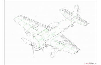 Сборная модель истребитель F8F-1B Bearcat