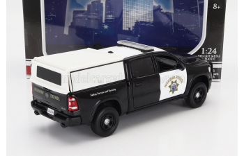 DODGE Ram 1500 Pick-up Laramine Crew Cab California Highway Patrol Police (2019), Black White