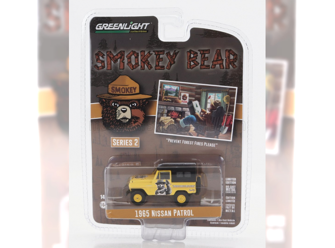 NISSAN PATROL CLOSED (1965) - SMOKEY BEAR, YELLOW BLACK