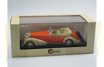 Hispano-Suiza J12 Cabriolet by VanVooren 1934, open roof (orange / beige)