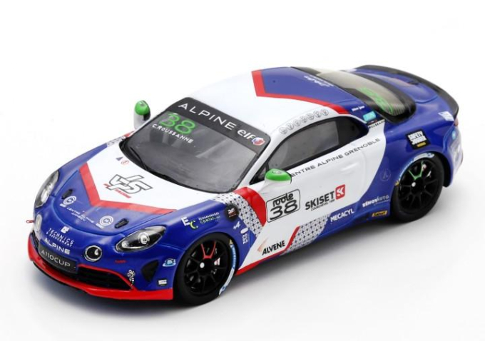 RENAULT Alpine A110 Cup Team Vps Racing №38 Champion Elf Cup Series (2024) Charles Roussanne, White Blue