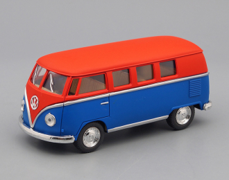 VOLKSWAGEN Classical Bus (1962), matte red / matte blue