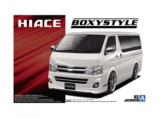 Сборная модель Микроавтобус Toyota Hiace Super GL Boxystyle TRH200V`10