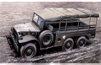 Сборная модель 1 1/2 ton 6x6 DODGE Cargo Truck WC 62