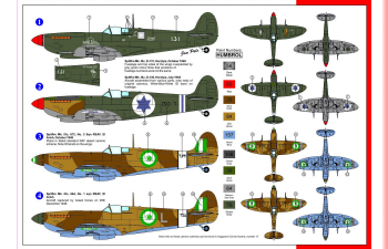 Сборная модель Supermarine Spitfire Mk. IXc IDF/AF & REAF, 2 kits in 1 box (2 модели в одной коробке)