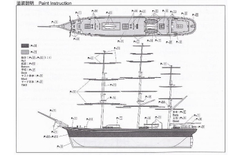 Сборная модель парусник CUTTY SARK