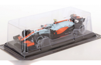 McLAREN F1 Mcl35 Team Mclaren №4 3rd Monaco Gp (2021) Lando Norris - Blister Box, Orange Light Blue