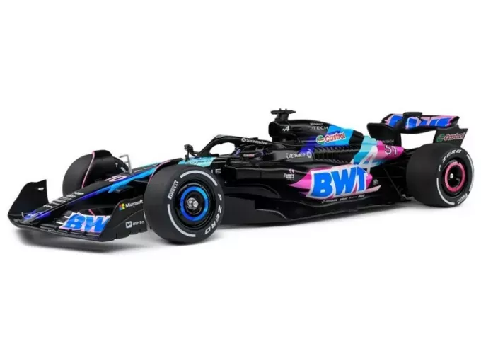 ALPINE F1 A524 Team Bwt Alpine №31 Presentation Season (2024) Esteban Ocon, Black Blue Pink