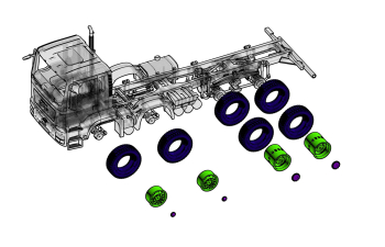 Сборная модель MAN ТГС 41.480 шасси 8х4