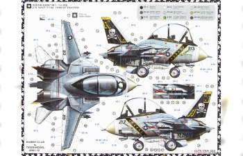 Сборная модель истребитель U.S. Navy F-14A Tomcat