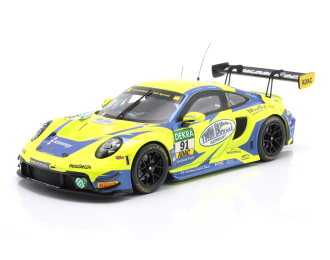 PORSCHE 911 992 Gt3 R 4.2l Team Rutronik Racing №96 24h Spa (2024) Julien Andlauer - Sven Muller - Patric Niederhauser, Yellow Blue