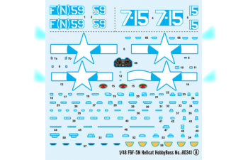 Сборная модель Grumman F6F-5N Hellcat