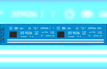 Декаль для вагона 11-066 РФ (SNP01)