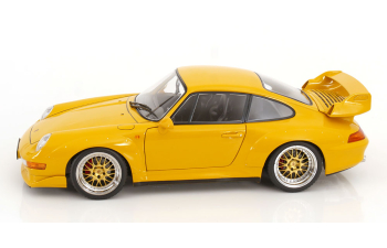 PORSCHE 911 (993) GT2 BBS rims (1996), speed yellow