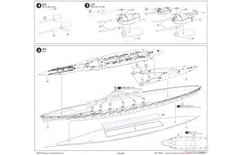 Сборная модель Imperial Japanese Navy Battlecruiser Kongo 1914