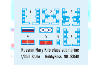 Сборная модель Подводная лодка PLAN Kilo class submarine