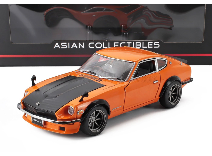 DATSUN Fairlady Z (S30) RHD (1970), orange/carbon