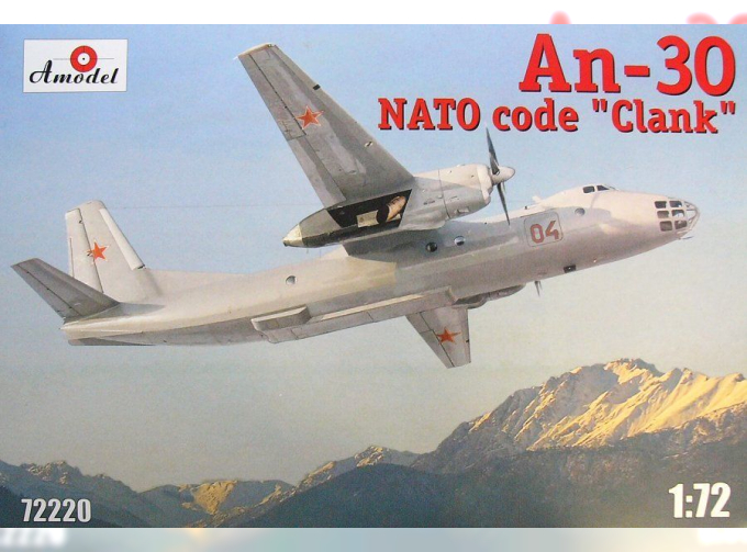 Сборная модель Самолёт воздушного наблюдения и аэрофотосъёмки Ан-30
