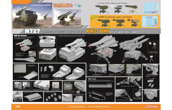 Сборная модель американский ЗРК M727 MIM-23 Hawk