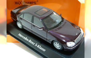 MERCEDES-BENZ S-Class (W220) (1998), темно-красный металлик