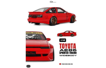 TOYOTA AE86 Sprinter Trueno Widebody (1986), ferrari rosso corsa