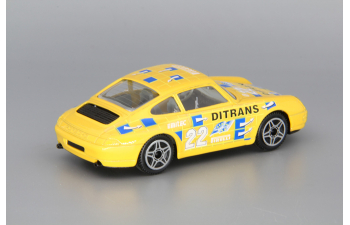 PORSCHE 911 Carrera #22, yellow / blue