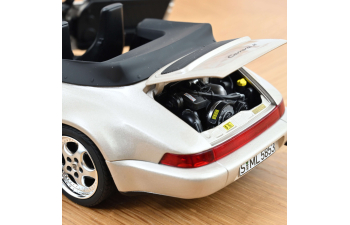 PORSCHE 911 964 Turbo LOOK Cabriolet (1992), silver