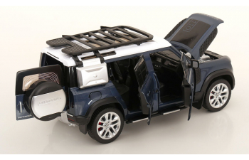 LAND ROVER Defender 110, blue metallic/ white