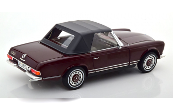 MERCEDES-BENZ 280 SL W113 with removable Softtop (1963), dark red