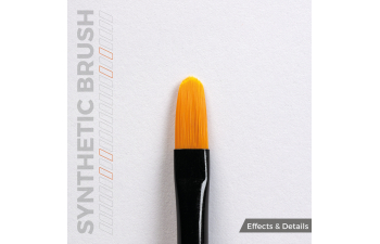 Синтетическая кисть - Фундук 6 / AK SYNTHETIC BRUSH – FILBERT 6