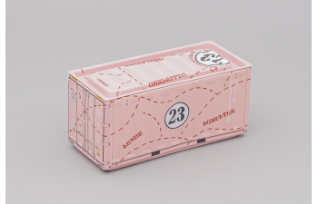 Контейнер металлический, розовый