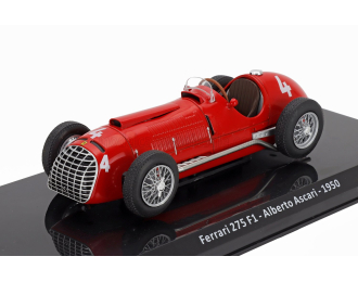 FERRARI F1 275 №4 Season (1950) Alberto Ascari - Con Vetrina - With Showcase, Red