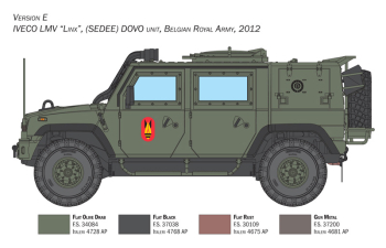 Сборная модель IVECO FIAT Vlmv Lince Military 2010