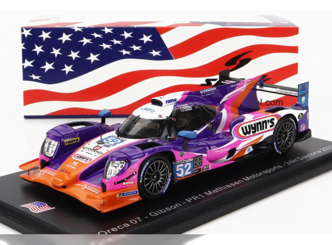 ORECA 07 Gibson Team Mathiasen Motorsports N52 24h Daytona (2021) B.Keating - M.Jensen - S.Huffaker - N.Lapierre, White Purple Orange