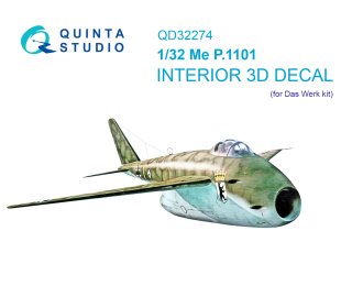 3D Декаль интерьера кабины Me P.1101 (Das Werk)