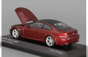 BMW M6 Coupe (2006), dark red