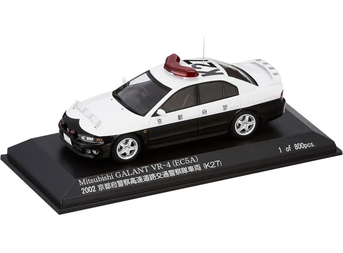 MITSUBISHI Galant VR4 (EC5A) *High Way Police Car Kyoto K27* (2002), black / white