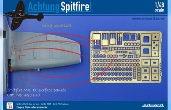 Фототравление Spitfire Mk.IX surface panels