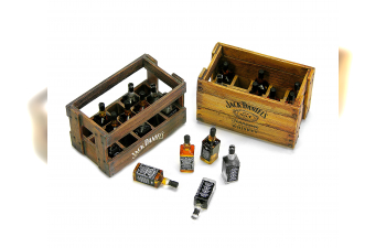 WOODEN BOXES JACK DANIELS BOTTLES