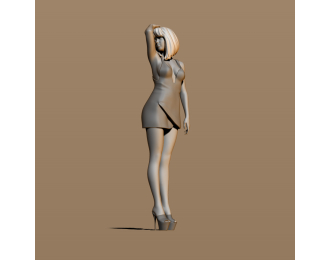 Фигура fashion girl, окрашенная