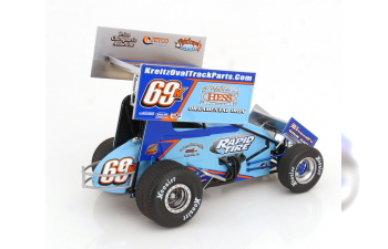 HESS Iron Sprint Car, Lance Dewease (2022), lightblue orange