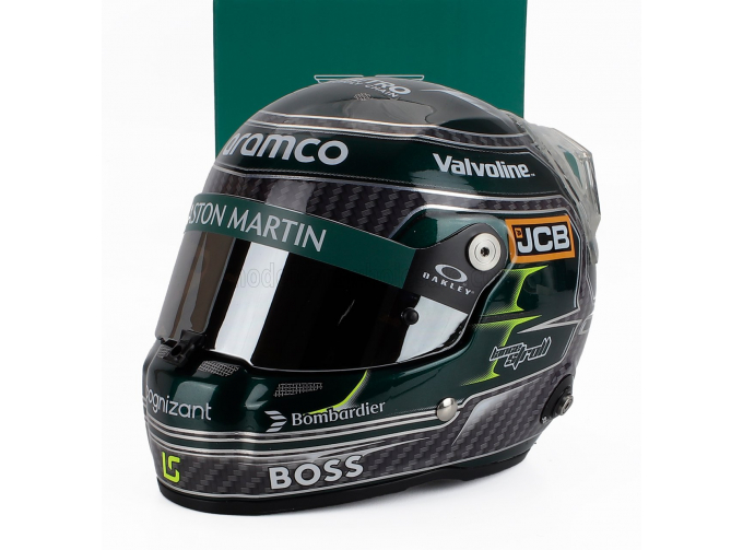 STILO Casco Helmet F1 Lance Stroll Team Aston Martin Aramco Cognizant №18 Season (2024), Green