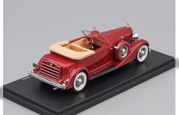 PACKARD Twelve Convertible Victoria by Dietrich (1934), red